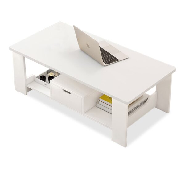 Comfia Coffee Table Tea Table Smooth Top Table Living Room Storage Table White 100cm Tea Table  Coffee Tea Table Living Room