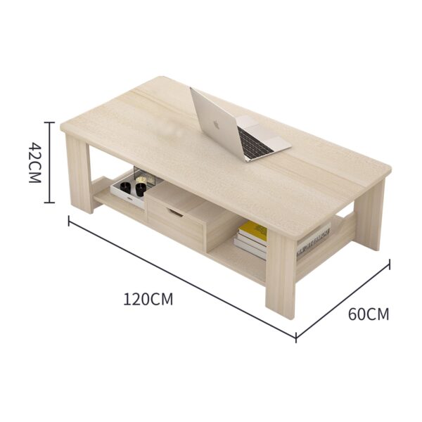 Comfia Coffee Table Living Room Side Table Sofa End Tea Table Engineered Wood 120cm Tea Table  Coffee Tea Table Living Room