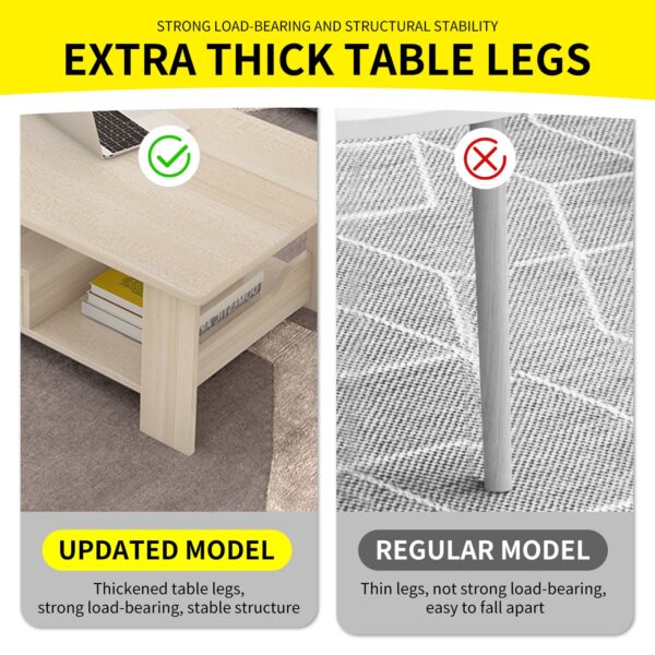 Comfia Coffee Table Living Room Side Table Sofa End Tea Table Engineered Wood 120cm Tea Table  Coffee Tea Table Living Room