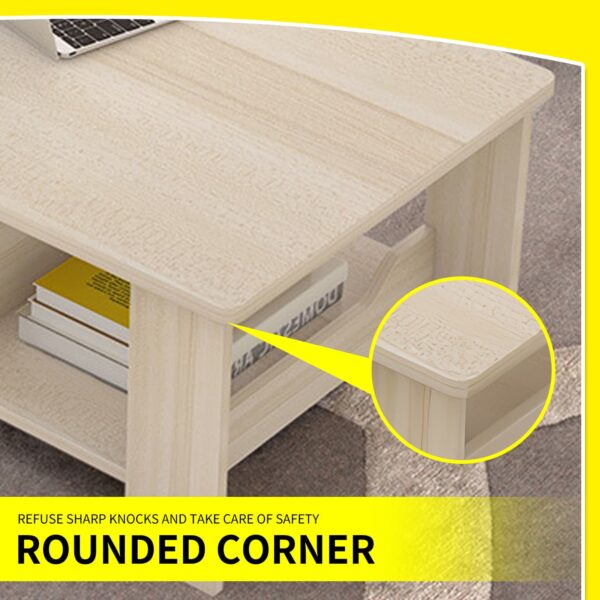 Comfia Coffee Table Living Room Side Table Sofa End Tea Table Engineered Wood 120cm Tea Table  Coffee Tea Table Living Room
