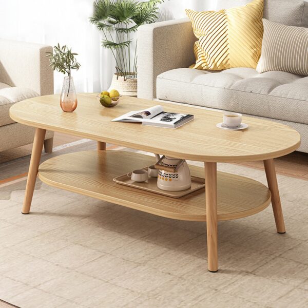 Comfia Living Room Tea Table Modern Bedroom Storage Table Household Coffee Tables Beige Coffee Tea Table，Shelf Storage  Living Room  Home Furniture