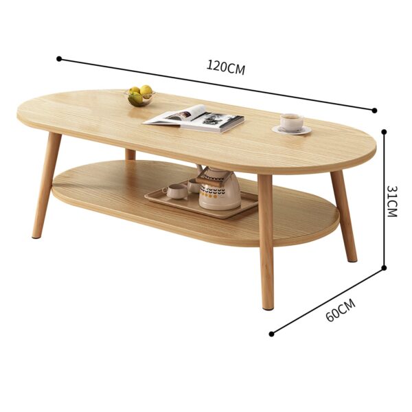 Comfia Living Room Tea Table Modern Bedroom Storage Table Household Coffee Tables Beige Coffee Tea Table，Shelf Storage  Living Room  Home Furniture