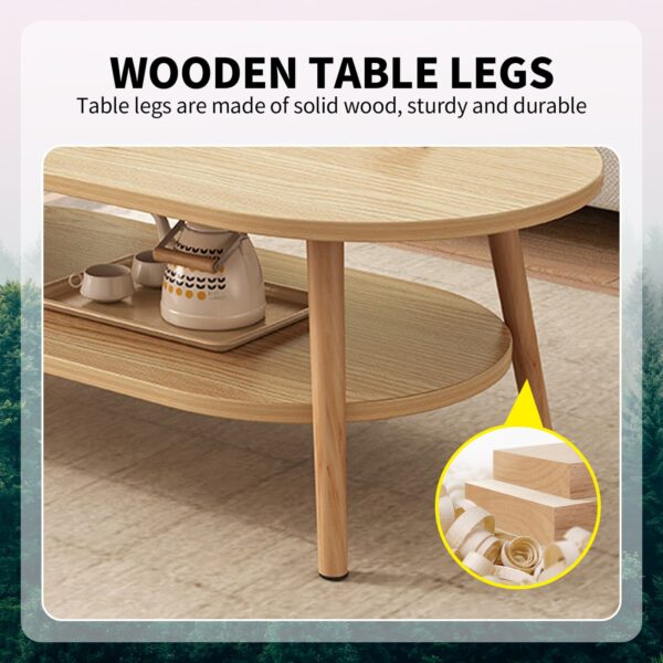 Comfia Living Room Tea Table Modern Bedroom Storage Table Household Coffee Tables Beige Coffee Tea Table，Shelf Storage  Living Room  Home Furniture