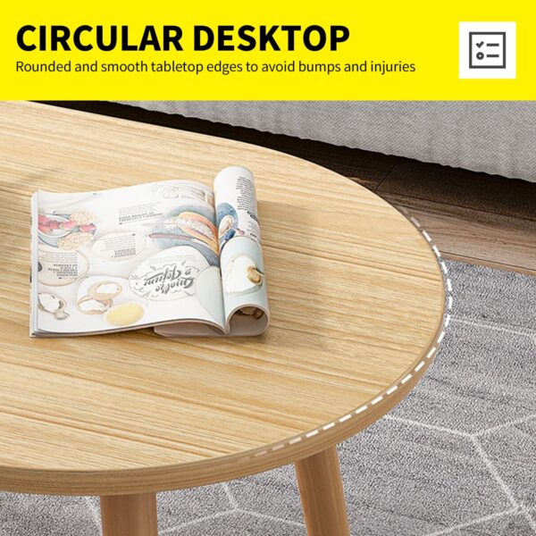 Comfia Living Room Tea Table Modern Bedroom Storage Table Household Coffee Tables Beige Coffee Tea Table，Shelf Storage  Living Room  Home Furniture